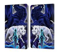 Head Case Designs Officially Licensed Ruth Thompson Alpha Blade & Fantasy Wolf Dragons with Swords Leather Wallet Case Compatible With Apple iPad 9.7 2017 / iPad 9.7 2018