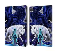 Head Case Designs Officially Licensed Ruth Thompson Alpha Blade & Fantasy Wolf Dragons with Swords Leather Wallet Case Compatible With Apple iPad Pro 12.9 2020/2021/2022