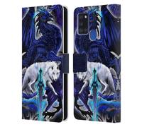 Head Case Designs Officially Licensed Ruth Thompson Alpha Blade & Fantasy Wolf Dragons with Swords Leather Wallet Case Compatible With Samsung Galaxy A21s (2020)