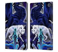 Head Case Designs Officially Licensed Ruth Thompson Alpha Blade & Fantasy Wolf Dragons with Swords Leather Wallet Case Compatible With Amazon Fire Max 11 2023