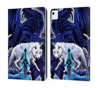 Head Case Designs Officially Licensed Ruth Thompson Alpha Blade & Fantasy Wolf Dragons with Swords Leather Wallet Case Compatible With Apple iPad Air 11 2020/2022/2024/2025