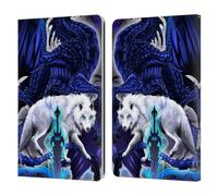 Head Case Designs Officially Licensed Ruth Thompson Alpha Blade & Fantasy Wolf Dragons with Swords Leather Wallet Case Compatible With Kindle Paperwhite 1/2 / 3