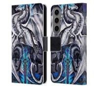 Head Case Designs Officially Licensed Ruth Thompson Blade & Fantasy Wolf Dragons with Swords Leather Wallet Case Compatible With Samsung Galaxy S25