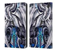 Head Case Designs Officially Licensed Ruth Thompson Blade & Fantasy Wolf Dragons with Swords Leather Wallet Case Compatible With Amazon Fire 7 2022