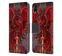 Head Case Designs Officially Licensed Ruth Thompson Blood Blade Fantasy Dragons with Swords Leather Wallet Case Compatible With Apple iPhone XR