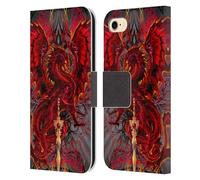 Head Case Designs Officially Licensed Ruth Thompson Blood Blade Fantasy Dragons with Swords Leather Wallet Case Compatible With Apple iPhone 7/8 / SE 2020 & 2022
