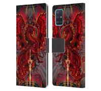 Head Case Designs Officially Licensed Ruth Thompson Blood Blade Fantasy Dragons with Swords Leather Wallet Case Compatible With Samsung Galaxy A51 (2019)