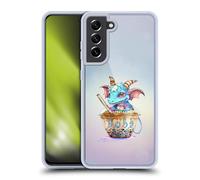Head Case Designs Officially Licensed Ruth Thompson Boba Tea Cup O Dragons Gel Case [Military Grade Protection] Compatible with Samsung Galaxy S21 FE 5G and Compatible with MagSafe