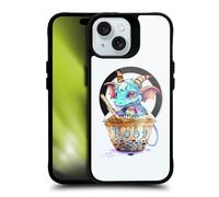Head Case Designs Officially Licensed Ruth Thompson Boba Tea Cups and Dragons Black Shockproof Bumper Case [Military Grade Protection] Compatible with Apple iPhone 15 and Compatible with MagSafe