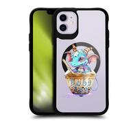 Head Case Designs Officially Licensed Ruth Thompson Boba Tea Cups and Dragons Black Shockproof Bumper Case [Military Grade Protection] Compatible with Apple iPhone 11 and Compatible with MagSafe