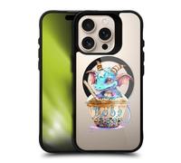 Head Case Designs Officially Licensed Ruth Thompson Boba Tea Cups and Dragons Black Shockproof Bumper Case [Military Grade Protection] Compatible with Apple iPhone 16 Pro and Compatible with MagSafe
