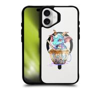 Head Case Designs Officially Licensed Ruth Thompson Boba Tea Cups and Dragons Black Shockproof Bumper Case [Military Grade Protection] Compatible with Apple iPhone 16 Plus and Compatible with MagSafe