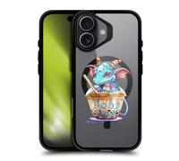 Head Case Designs Officially Licensed Ruth Thompson Boba Tea Cups and Dragons Black Shockproof Bumper Case [Military Grade Protection] Compatible with Apple iPhone 17 and Compatible with MagSafe
