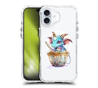 Head Case Designs Officially Licensed Ruth Thompson Boba Tea Cups and Dragons Shockproof Bumper Case [Military Grade Protection] Compatible with Apple iPhone 16 Plus and Compatible with MagSafe