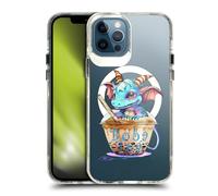 Head Case Designs Officially Licensed Ruth Thompson Boba Tea Cups and Dragons Shockproof Bumper Case [Military Grade Protection] Compatible with iPhone 12 / iPhone 12 Pro and Compatible with MagSafe