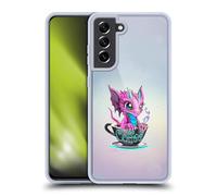 Head Case Designs Officially Licensed Ruth Thompson Coffee Cup O Dragons Gel Case [Military Grade Protection] Compatible with Samsung Galaxy S21 FE 5G and Compatible with MagSafe