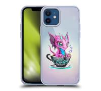 Head Case Designs Officially Licensed Ruth Thompson Coffee Cup O Dragons Gel Case [Military Grade Protection] Compatible with Apple iPhone 12 / iPhone 12 Pro and Compatible with MagSafe