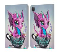 Head Case Designs Officially Licensed Ruth Thompson Coffee Cup O Dragons Leather Wallet Case Compatible With Apple iPad Pro 11 2020/2021 / 2022