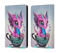 Head Case Designs Officially Licensed Ruth Thompson Coffee Cup O Dragons Leather Wallet Case Compatible With Kindle Paperwhite 5 (2021)