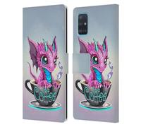 Head Case Designs Officially Licensed Ruth Thompson Coffee Cup O Dragons Leather Wallet Case Compatible With Samsung Galaxy A51 (2019)
