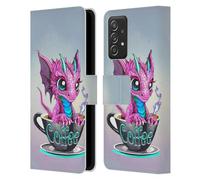 Head Case Designs Officially Licensed Ruth Thompson Coffee Cup O Dragons Leather Wallet Case Compatible With Samsung Galaxy A53 5G (2022)