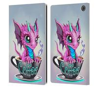 Head Case Designs Officially Licensed Ruth Thompson Coffee Cup O Dragons Leather Wallet Case Compatible With Amazon Fire Max 11 2023