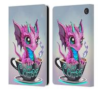 Head Case Designs Officially Licensed Ruth Thompson Coffee Cup O Dragons Leather Wallet Case Compatible With Amazon Fire 7 2022