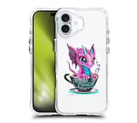 Head Case Designs Officially Licensed Ruth Thompson Coffee Cups and Dragons Shockproof Bumper Case [Military Grade Protection] Compatible with Apple iPhone 16 Plus and Compatible with MagSafe