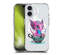 Head Case Designs Officially Licensed Ruth Thompson Coffee Cups and Dragons Shockproof Bumper Case [Military Grade Protection] Compatible with Apple iPhone 16 and Compatible with MagSafe