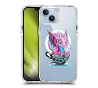 Head Case Designs Officially Licensed Ruth Thompson Coffee Cups and Dragons Shockproof Bumper Case [Military Grade Protection] Compatible with Apple iPhone 14 Plus and Compatible with MagSafe