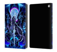 Head Case Designs Officially Licensed Ruth Thompson Dragon, Sword & Constellations Art Leather Wallet Case Compatible With Fire HD 8/Fire HD 8 Plus 2020