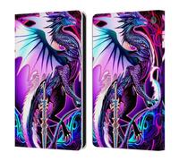 Head Case Designs Officially Licensed Ruth Thompson Ebon Blade Fantasy Dragons with Swords Leather Wallet Case Compatible With Fire HD 8/Fire HD 8 Plus 2020