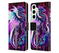 Head Case Designs Officially Licensed Ruth Thompson Ebon Blade Fantasy Dragons with Swords Leather Wallet Case Compatible With Samsung Galaxy S25+