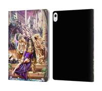 Head Case Designs Officially Licensed Ruth Thompson Egyptian Queen, Lions & Dragon Art Leather Wallet Case Compatible With Apple iPad Air 13 2024/2025