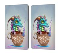 Head Case Designs Officially Licensed Ruth Thompson Hot Chocolate Cup O Dragons Leather Wallet Case Compatible With Kindle Paperwhite 1/2 / 3