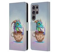 Head Case Designs Officially Licensed Ruth Thompson Hot Chocolate Cup O Dragons Leather Wallet Case Compatible With Samsung Galaxy S24 Ultra 5G