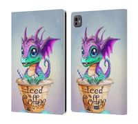 Head Case Designs Officially Licensed Ruth Thompson Iced Coffee Cup O Dragons Leather Wallet Case Compatible With Apple iPad Pro 11 M4/M5 2024/2025