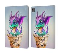 Head Case Designs Officially Licensed Ruth Thompson Iced Coffee Cup O Dragons Leather Wallet Case Compatible With Apple iPad Pro 13 M4/M5 2024/2025
