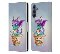 Head Case Designs Officially Licensed Ruth Thompson Iced Coffee Cup O Dragons Leather Wallet Case Compatible With Samsung Galaxy A15