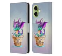 Head Case Designs Officially Licensed Ruth Thompson Iced Coffee Cup O Dragons Leather Wallet Case Compatible With Apple iPhone 17
