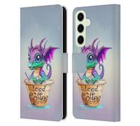 Head Case Designs Officially Licensed Ruth Thompson Iced Coffee Cup O Dragons Leather Wallet Case Compatible With Samsung Galaxy S25+