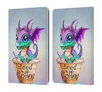 Head Case Designs Officially Licensed Ruth Thompson Iced Coffee Cup O Dragons Leather Wallet Case Compatible With Kindle Paperwhite 1/2 / 3