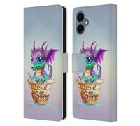 Head Case Designs Officially Licensed Ruth Thompson Iced Coffee Cup O Dragons Leather Wallet Case Compatible With Samsung Galaxy A06 4G