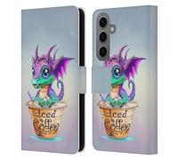 Head Case Designs Officially Licensed Ruth Thompson Iced Coffee Cup O Dragons Leather Wallet Case Compatible With Samsung Galaxy S25