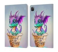 Head Case Designs Officially Licensed Ruth Thompson Iced Coffee Cup O Dragons Leather Wallet Case Compatible With Apple iPad Pro 11 2020/2021 / 2022