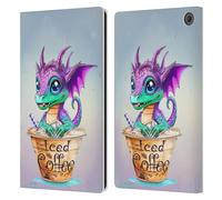 Head Case Designs Officially Licensed Ruth Thompson Iced Coffee Cup O Dragons Leather Wallet Case Compatible With Amazon Fire Max 11 2023