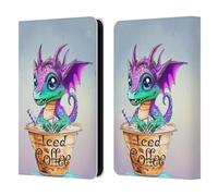 Head Case Designs Officially Licensed Ruth Thompson Iced Coffee Cup O Dragons Leather Wallet Case Compatible With Kindle Paperwhite 5 (2021)