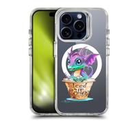 Head Case Designs Officially Licensed Ruth Thompson Iced Coffee Cups and Dragons Shockproof Bumper Case [Military Grade Protection] Compatible with Apple iPhone 15 Pro and Compatible with MagSafe