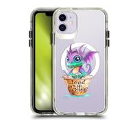 Head Case Designs Officially Licensed Ruth Thompson Iced Coffee Cups and Dragons Shockproof Bumper Case [Military Grade Protection] Compatible with Apple iPhone 11 and Compatible with MagSafe