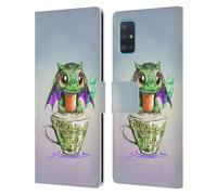 Head Case Designs Officially Licensed Ruth Thompson Matcha Cup O Dragons Leather Wallet Case Compatible With Samsung Galaxy A51 (2019)